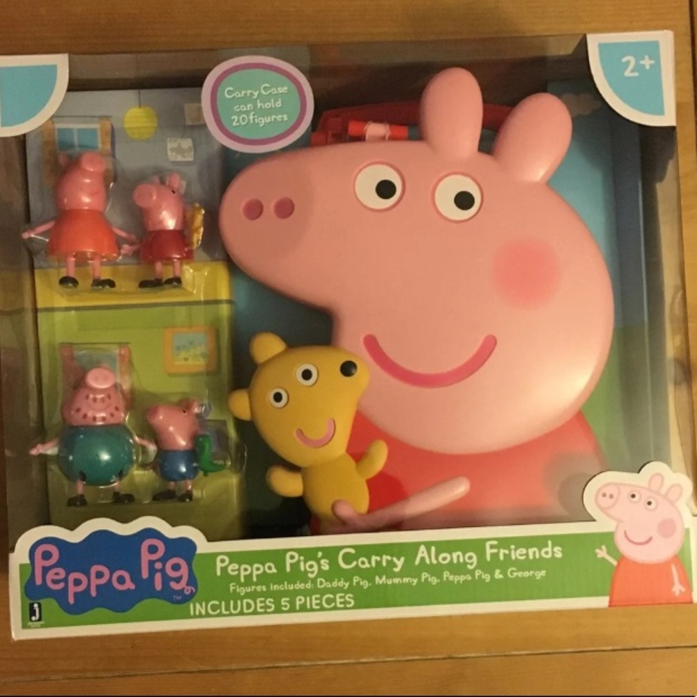 NIB! Peppa Pig Carry Along Friends